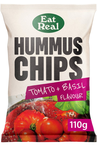Hummus Chips Tomato & Basil 110g (Eat Real)