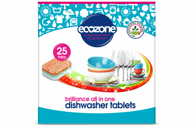 All-in-One Dishwasher Tablets - 25 Tablets (Ecozone)