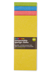 Rainbow Compostable Sponge Cloths 4 pack (Ecoliving)