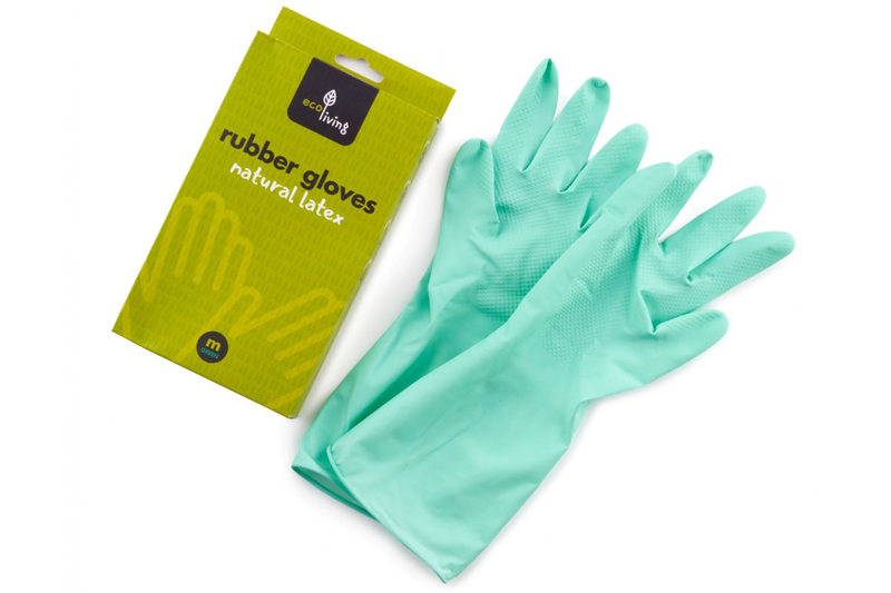 Natural Latex Rubber Gloves Medium (Ecoliving)