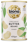 Organic Butter Beans 400g (Biona)