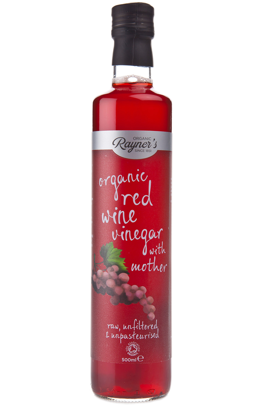 Organic Raw Red Wine Vinegar with Mother 500ml (Rayner's)