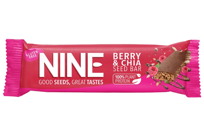 Super Seeds Carob Raspberry Chia Seed Gluten Free 40g 9bar Healthysupplies Co Uk Buy Online