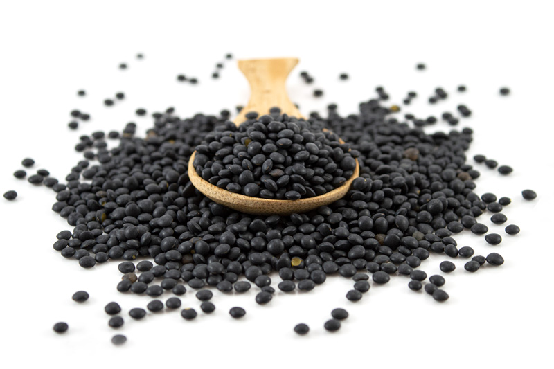 Organic Black Beluga Lentils 1kg (Sussex Wholefoods) | Healthy