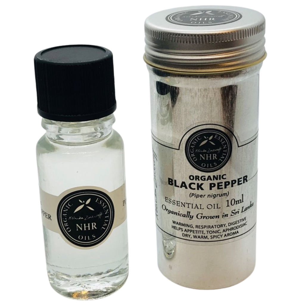 Organic Food Grade Black Pepper Oil 10ml NHR Organic Oils