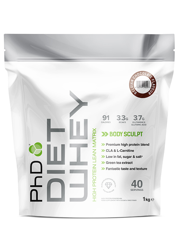 Diet Whey Belgian Chocolate 1kg (PHD Nutrition) | Healthy Supplies