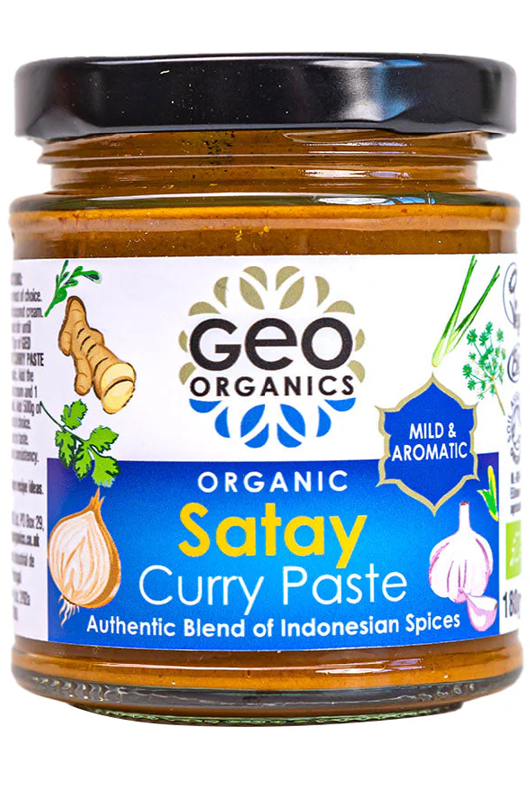 Organic Indonesian Satay Curry Paste G Geo Organics Healthy Supplies