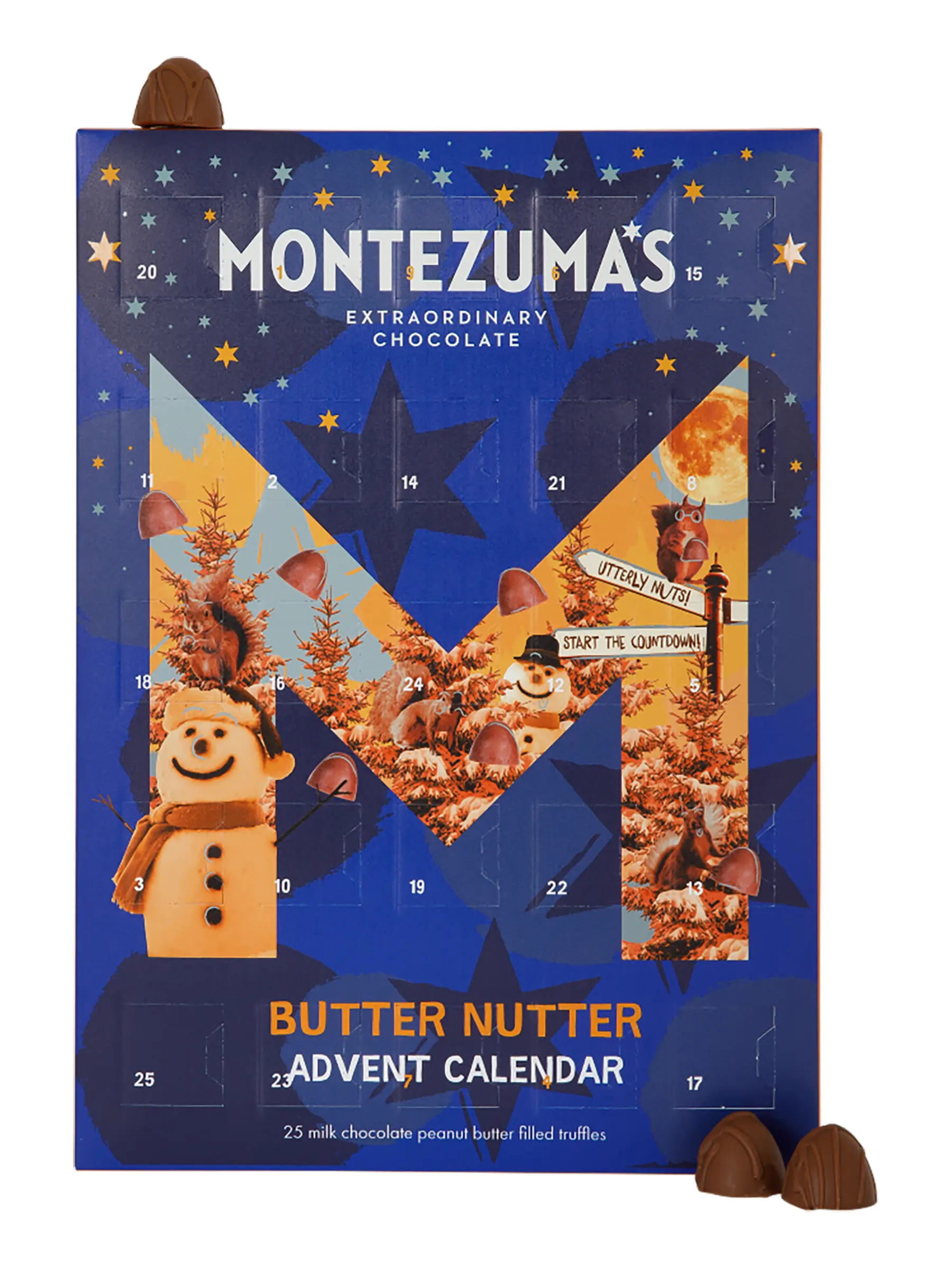 Milk Chocolate Peanut Butter Advent Calendar 250g (Montezuma's