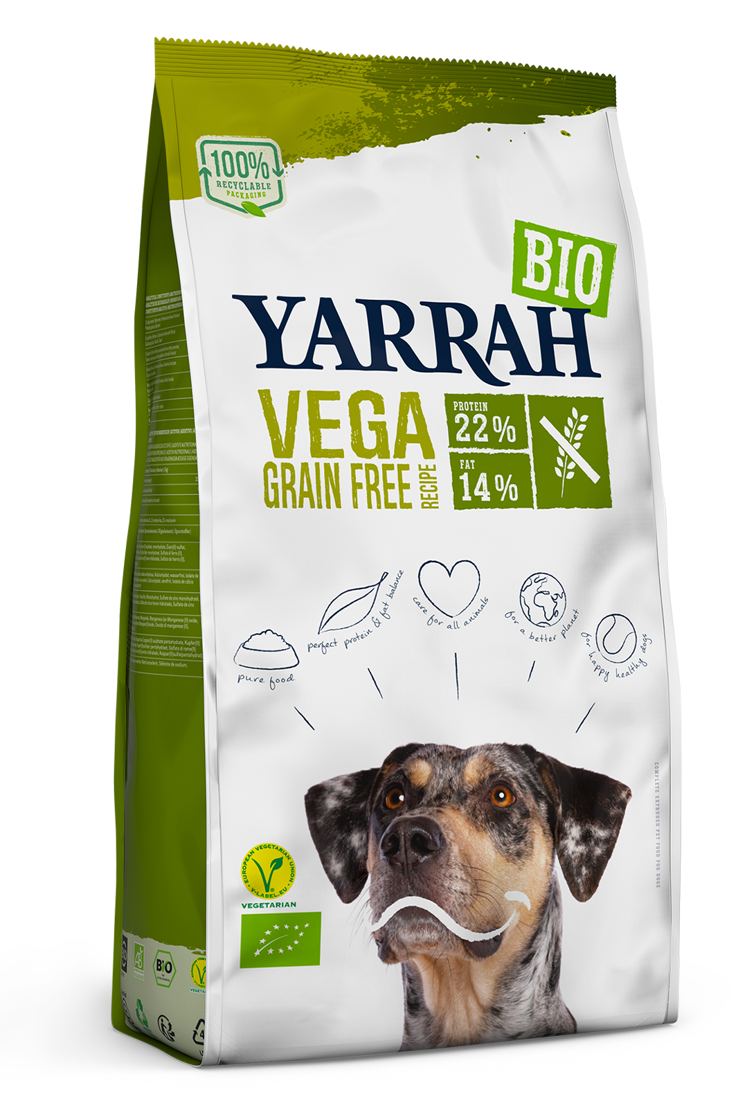 Organic Grain Free Dry Dog Food 2kg Yarrah Healthy Supplies