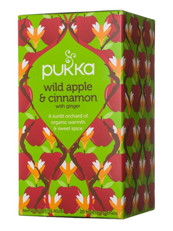 Wild Apple Cinnamon Tea Organic X Sachets Pukka Healthy Supplies