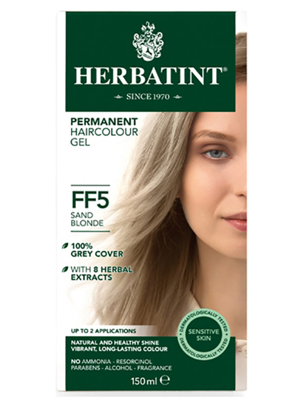 FF5 Sand Blonde Hair Colour 150ml Herbatint Healthy Supplies