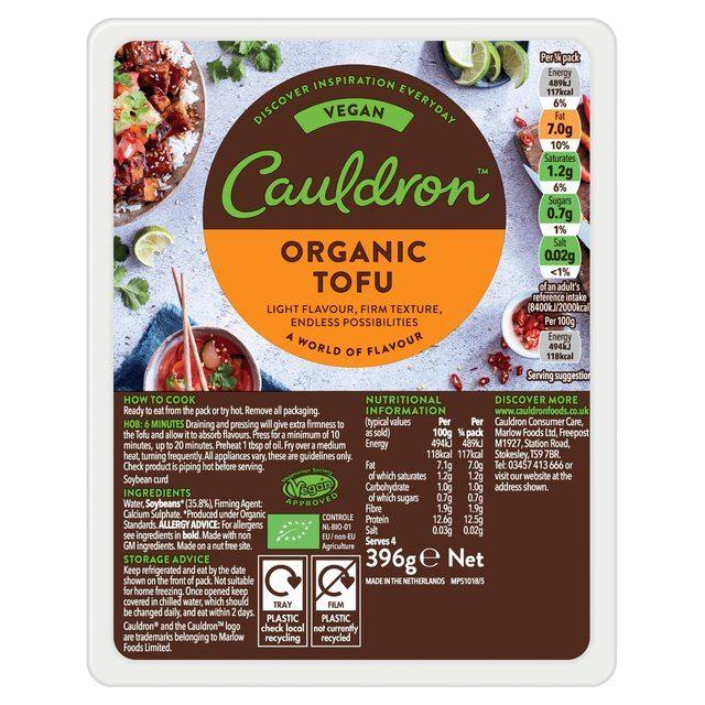 Organic Tofu 396g (Cauldron Foods) Healthy Supplies