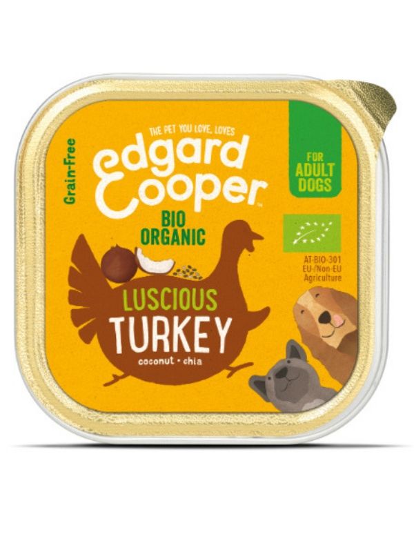 Turkey With Coconut And Chia Organic 100g Edgard Cooper Healthysupplies Co Uk Buy Online