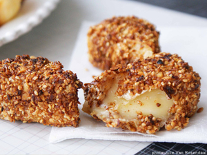 Hazelnut-Crusted Brie (via babble.com)