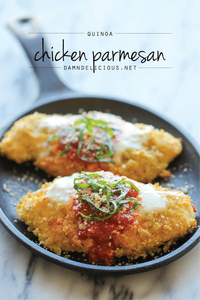 Quinoa Chicken Parmesan (via damndelicious.net)