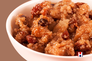 Amaranth Pudding with Almond and Raisin