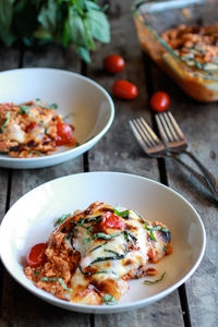 Creamy Caprese Quinoa Bake (via halfbakedharvest.com)