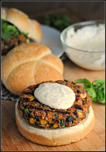 Black Bean and Quinoa Burgers (via preventionrd.com)