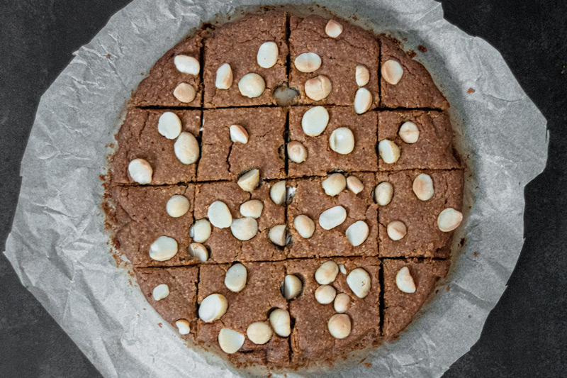 Butter Bean & Macadamia Blondies