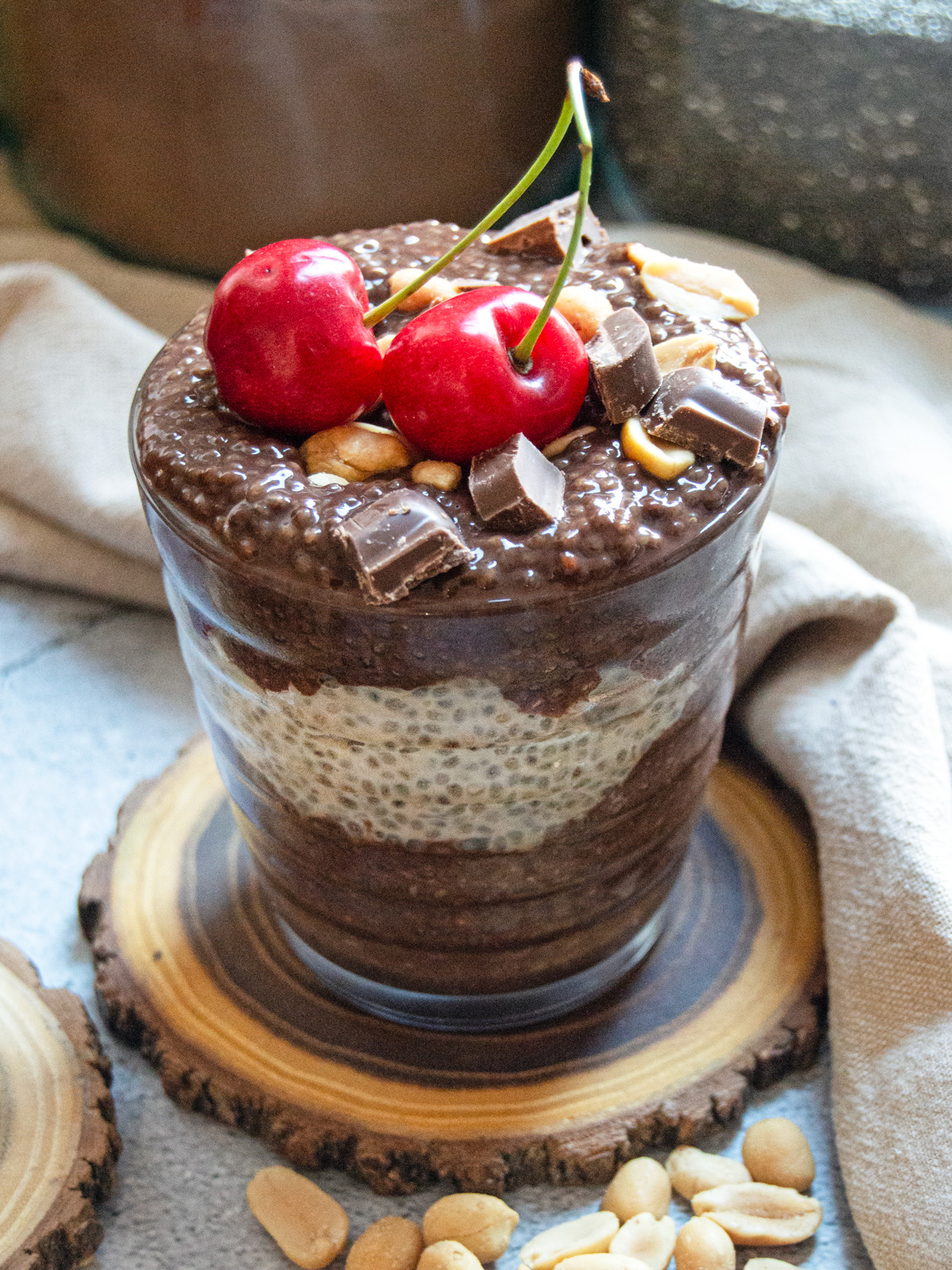 Chocolate &#038; Peanut Butter Chia Pudding