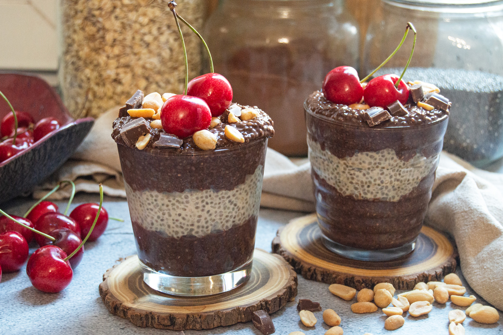 Chocolate &#038; Peanut Butter Chia Pudding