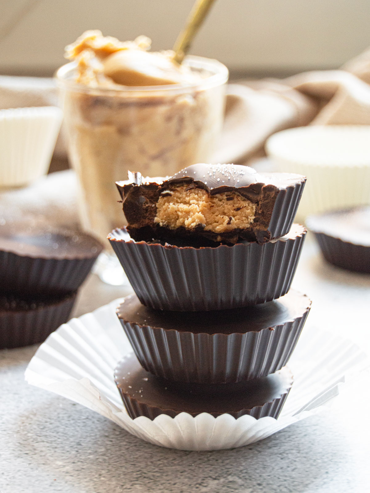 Healthy Chocolate Peanut Butter Cups