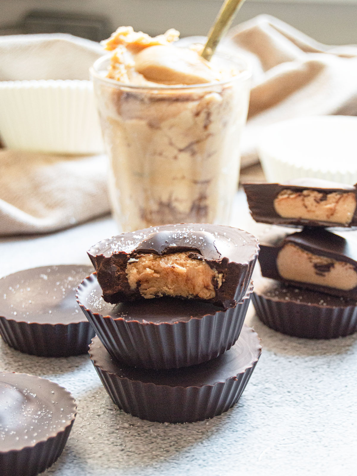 Healthy Chocolate Peanut Butter Cups