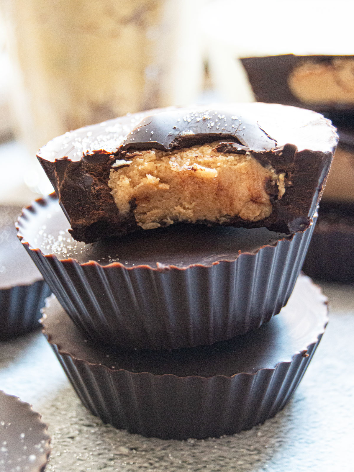 Healthy Chocolate Peanut Butter Cups