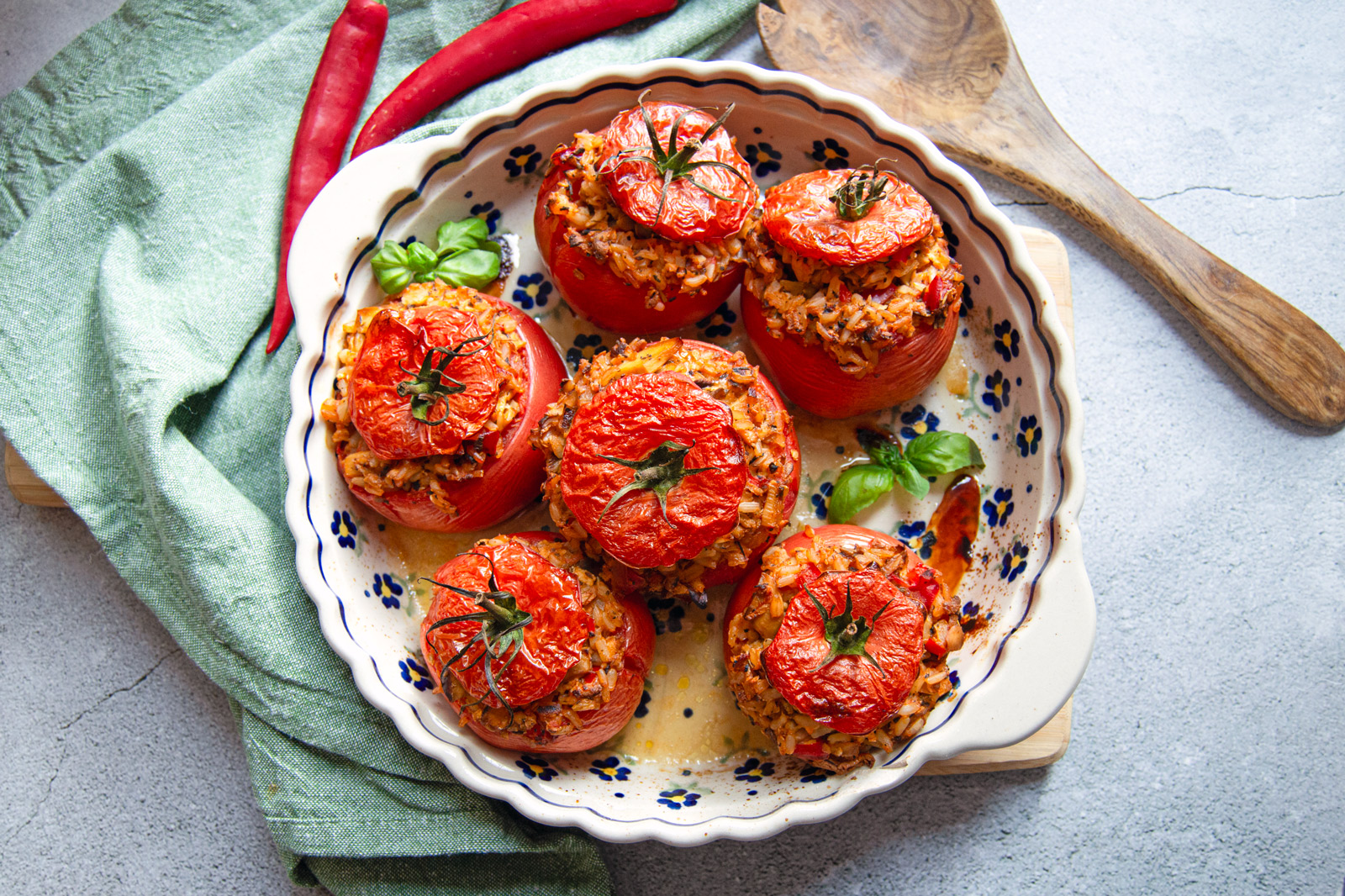 Rice-Stuffed Tomatoes