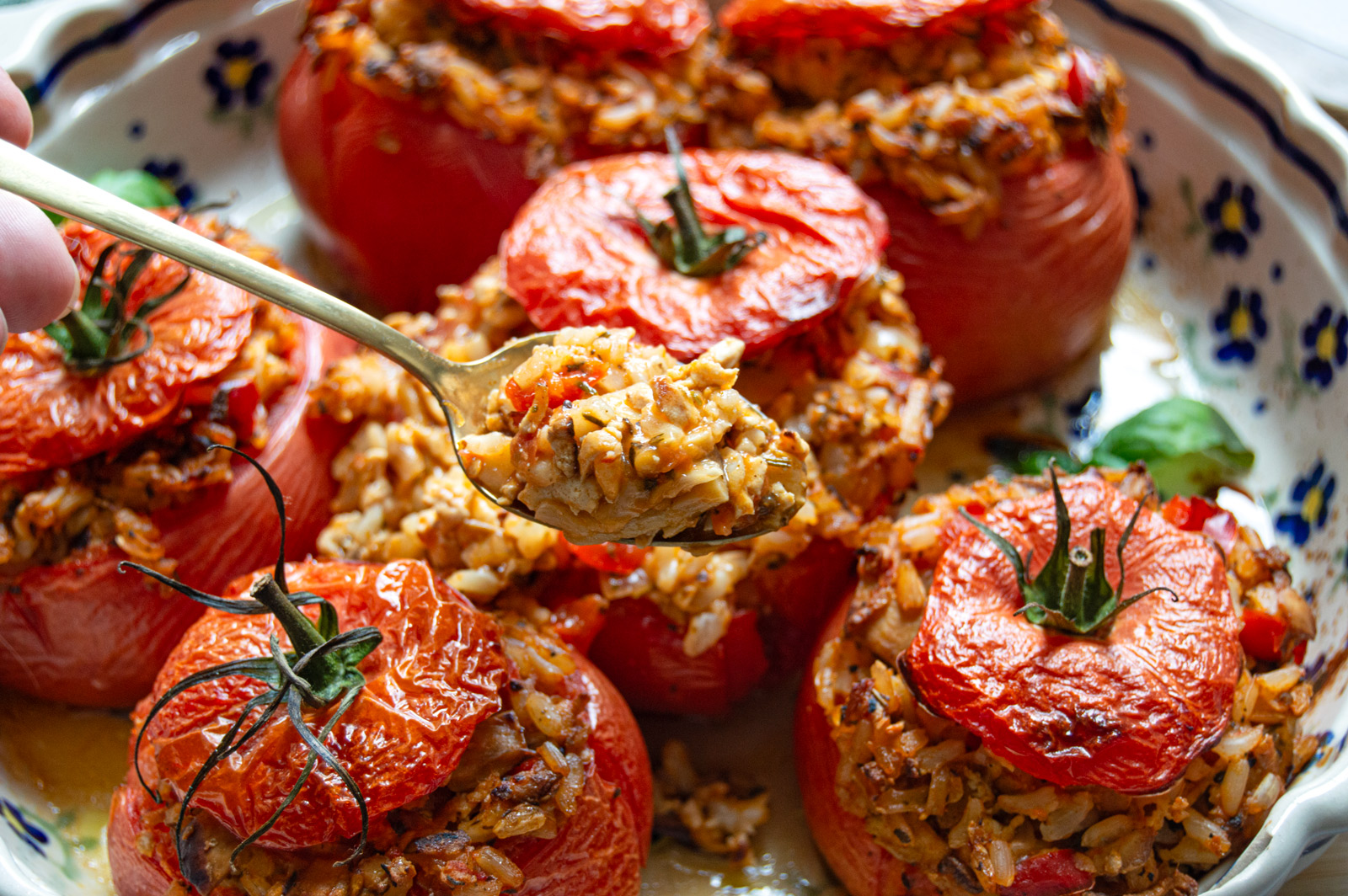 Rice-Stuffed Tomatoes