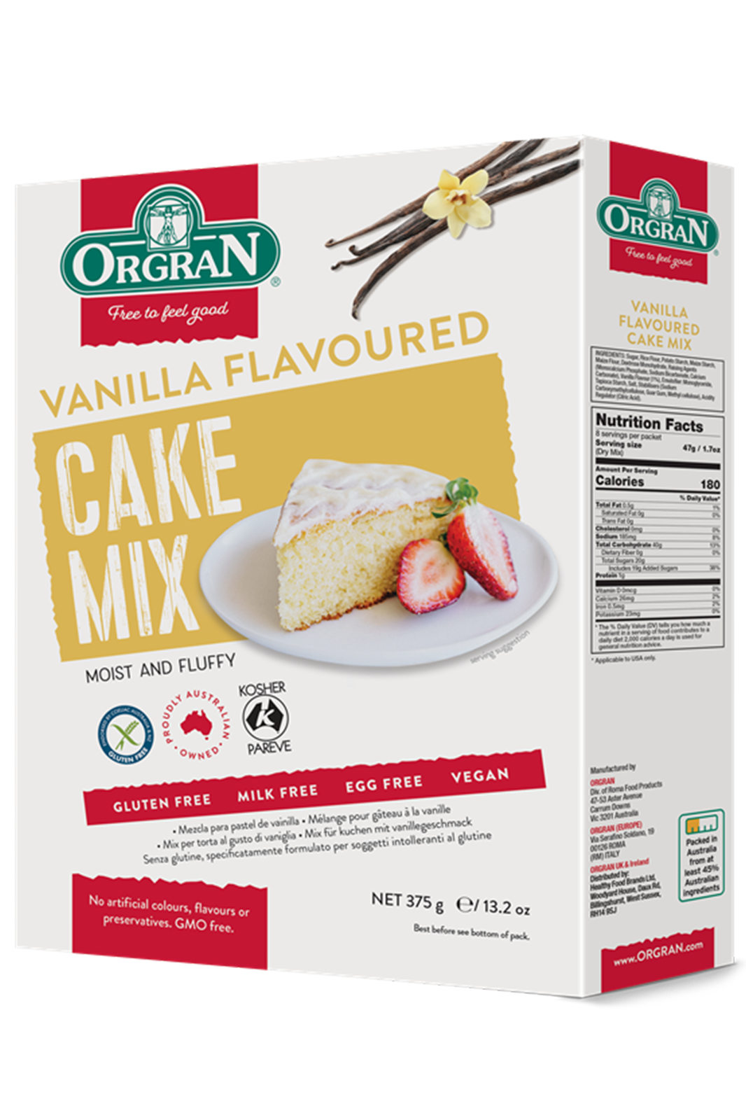 Vanilla Cake Mix 375g (Orgran)