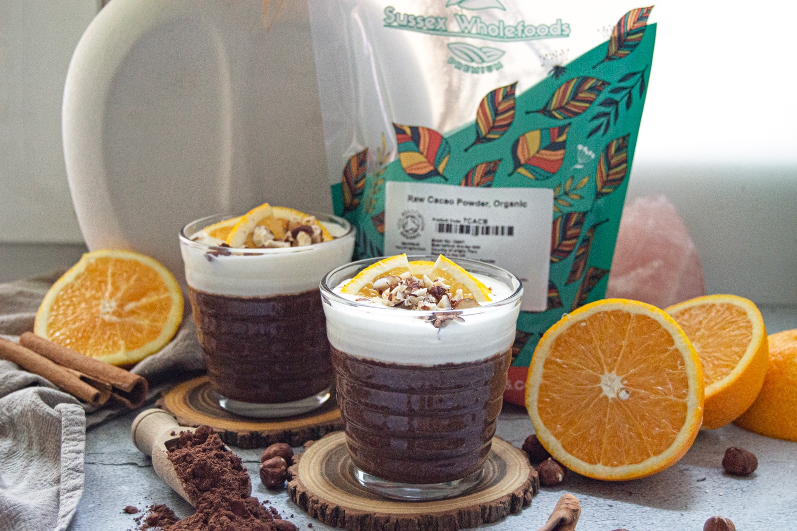 Chocolate Orange Flaxseed Pudding