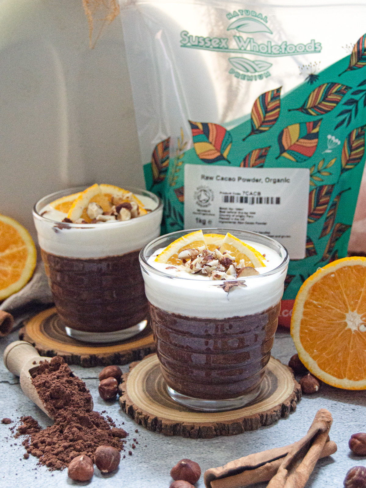 Chocolate Orange Flaxseed Pudding