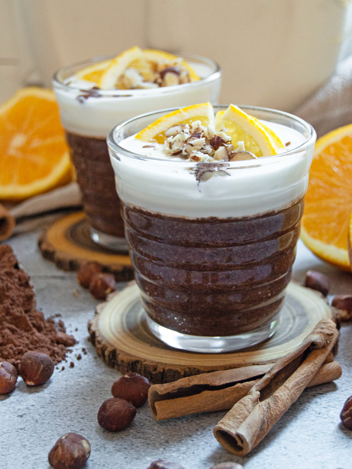 Chocolate Orange Flaxseed Pudding