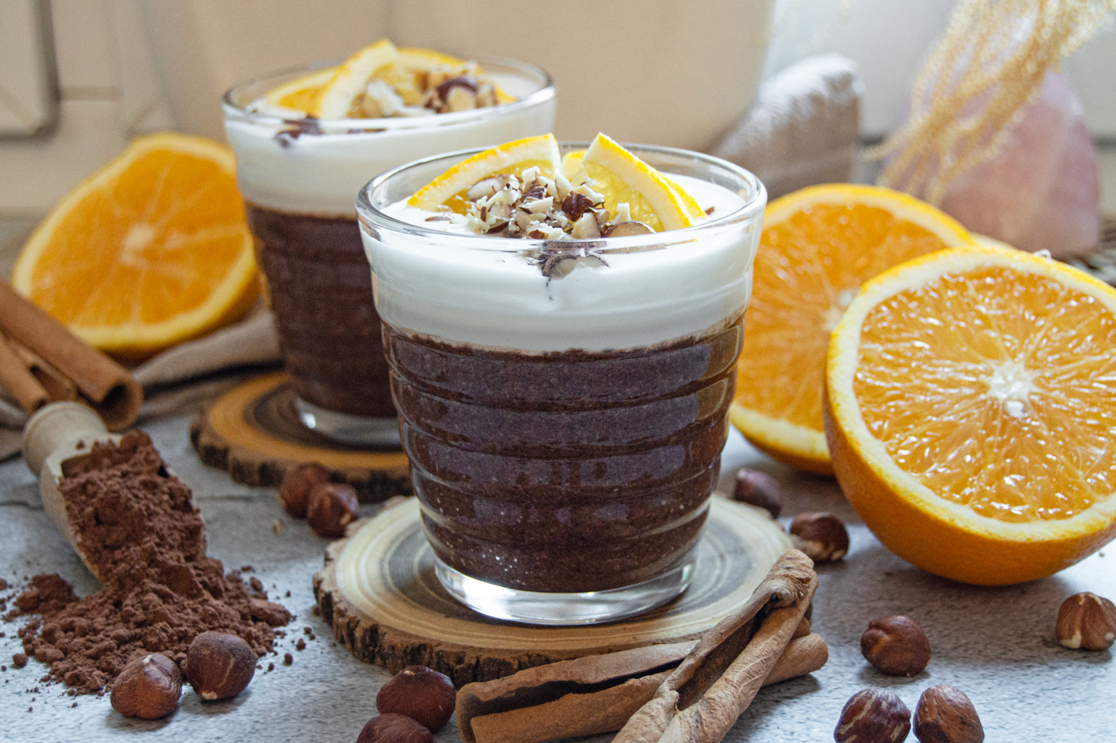 Chocolate Orange Flaxseed Pudding