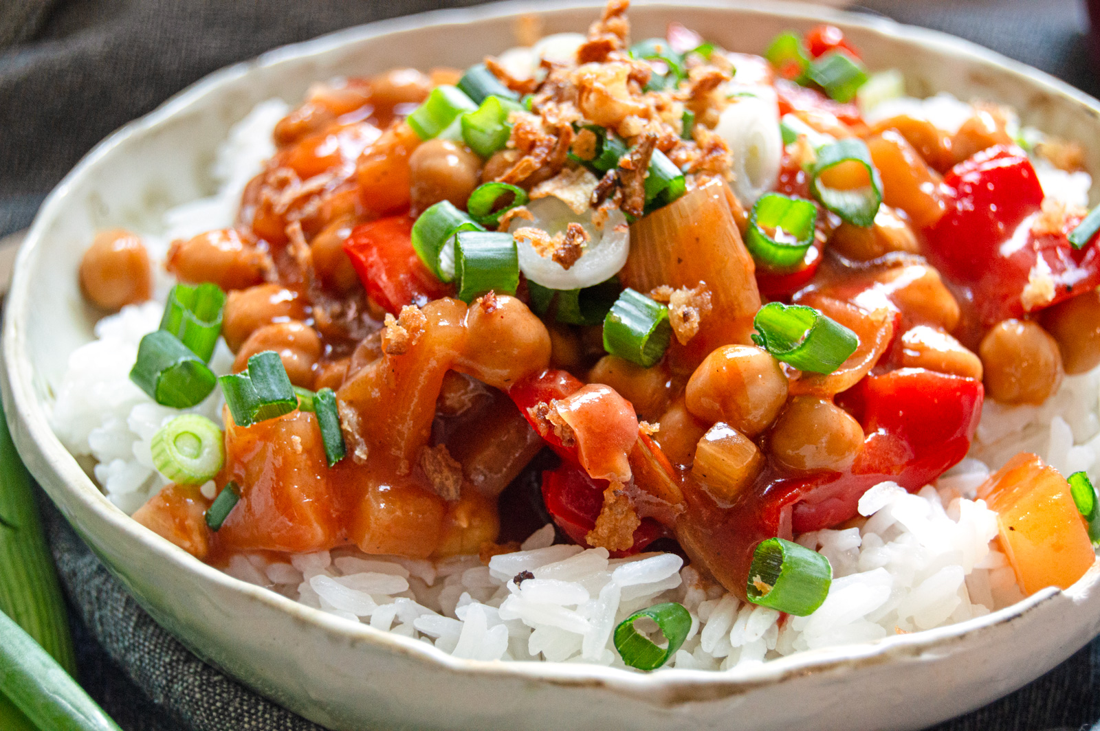 Sweet and Sour Chickpeas