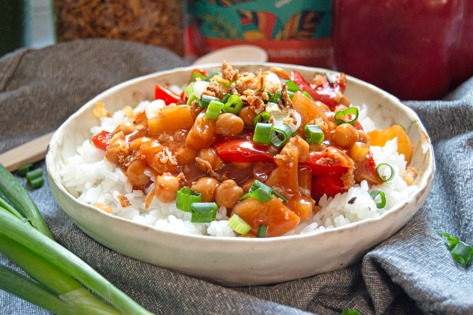 Sweet and Sour Chickpeas