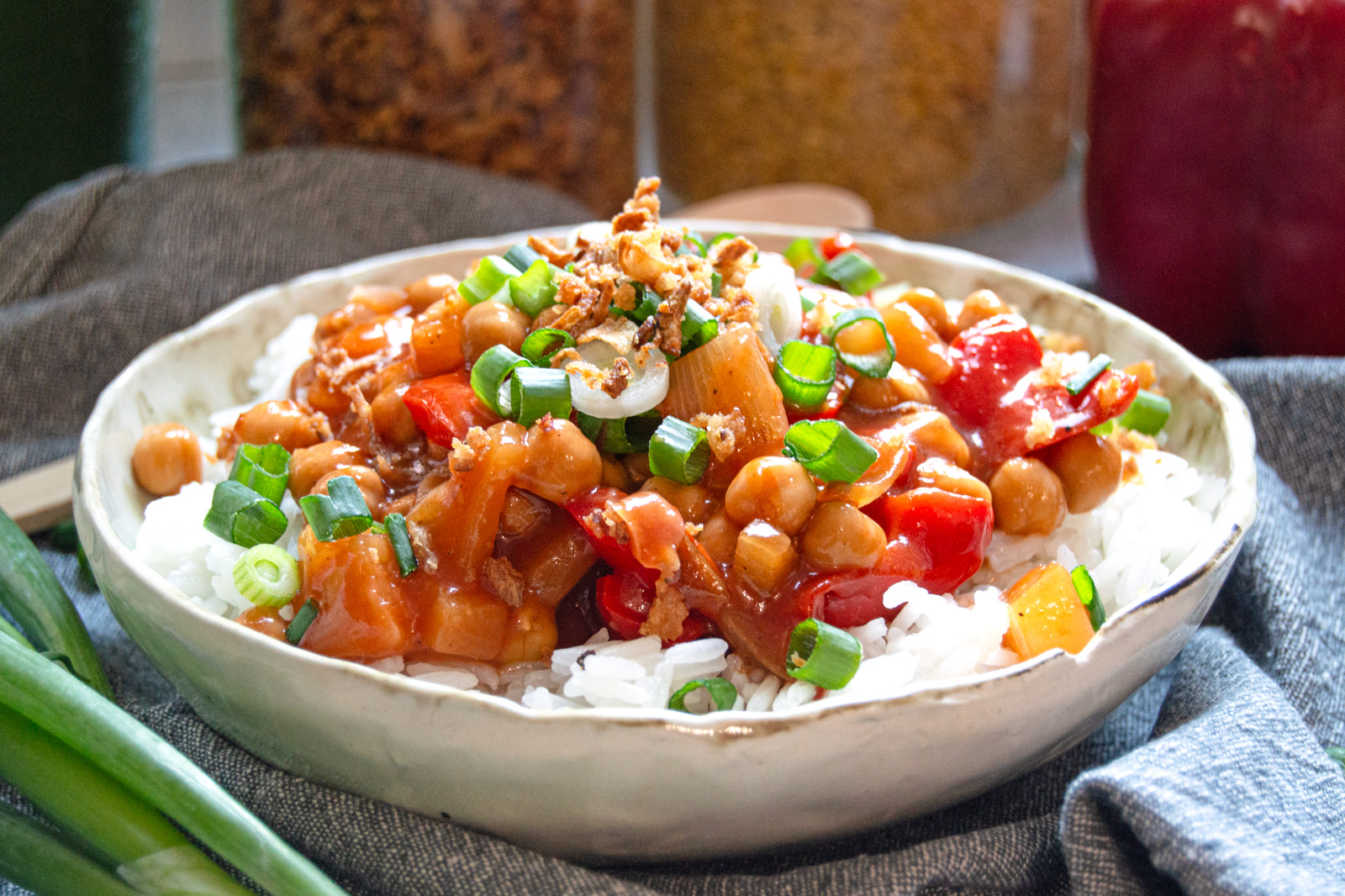 Sweet and Sour Chickpeas