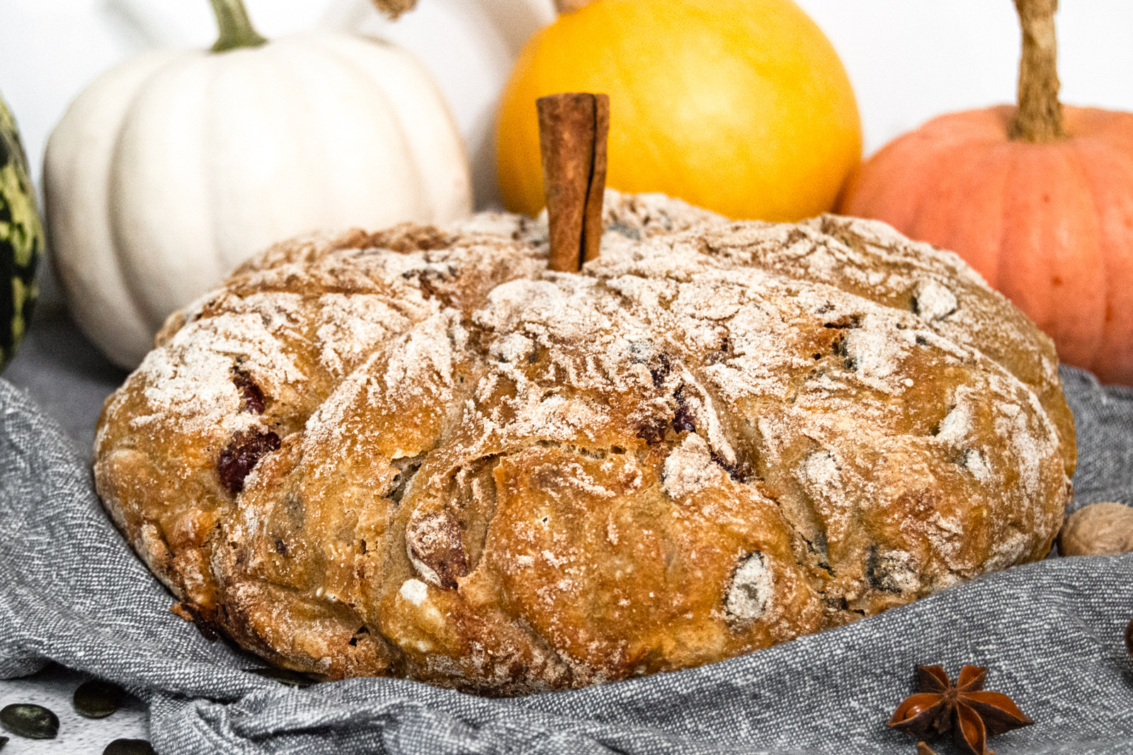 No-Knead Pumpkin Bread