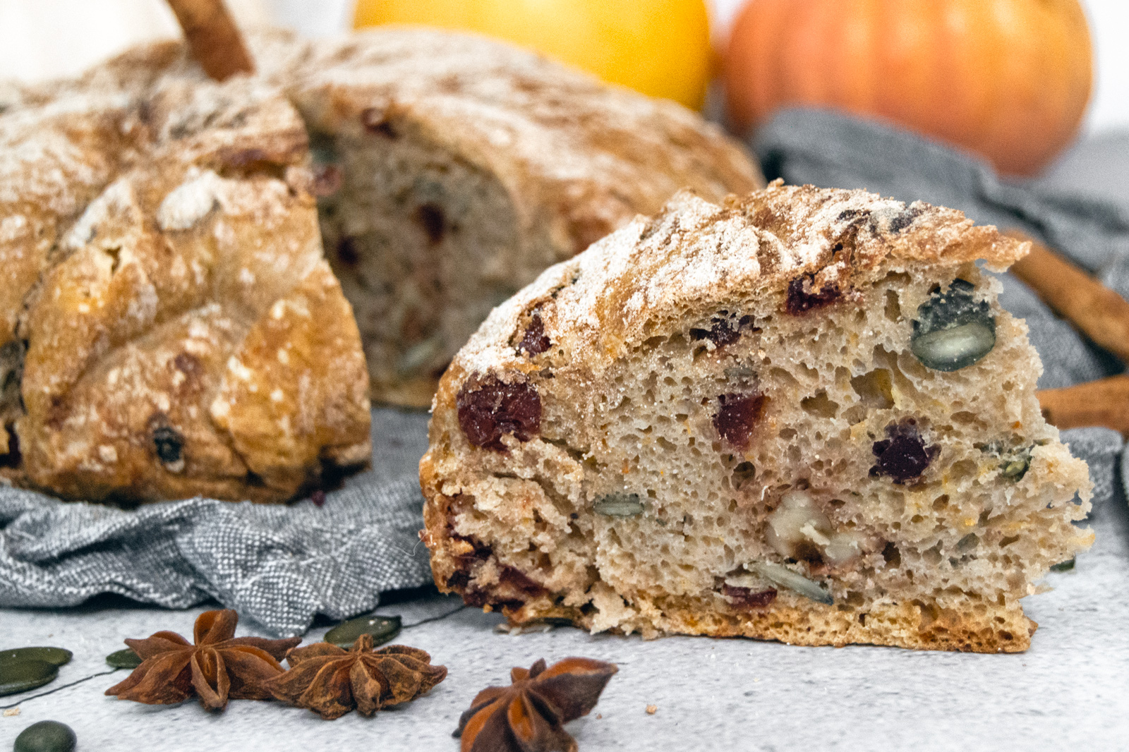 No-Knead Pumpkin Bread