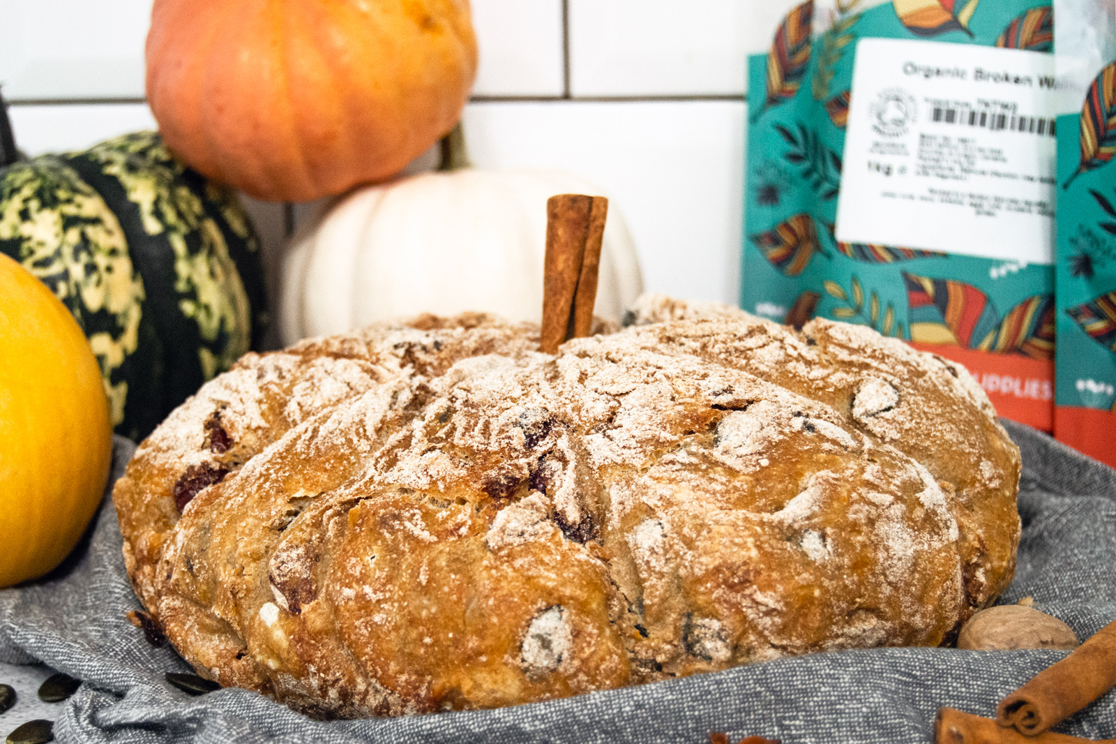 No-Knead Pumpkin Bread