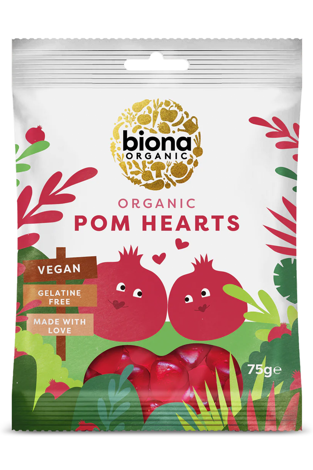 3. Biona Pomegranate Hearts