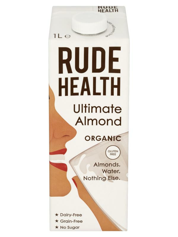 Ultimate Almond Milk, Organic 1 Litre (Rude Health)