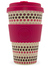 Bamboo Fibre Pink Polka Coffee Cup 400ml (Ecoffee Cup)