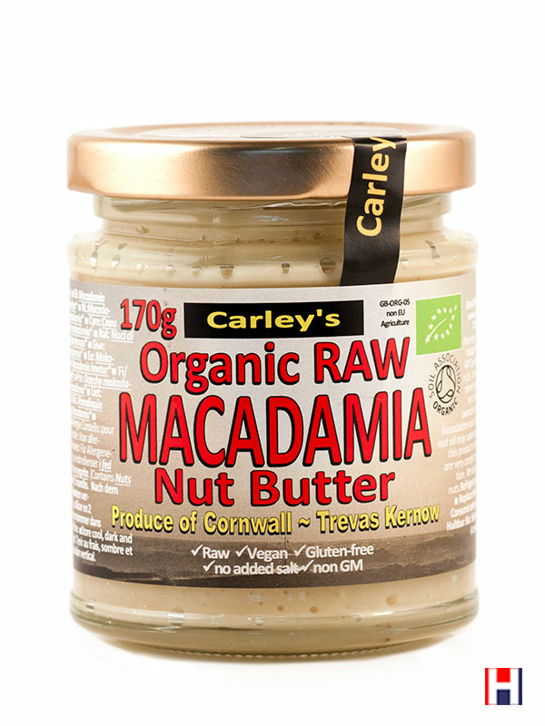 Macadamia Nut Butter, Organic 170g (Carley's) | Healthy Supplies