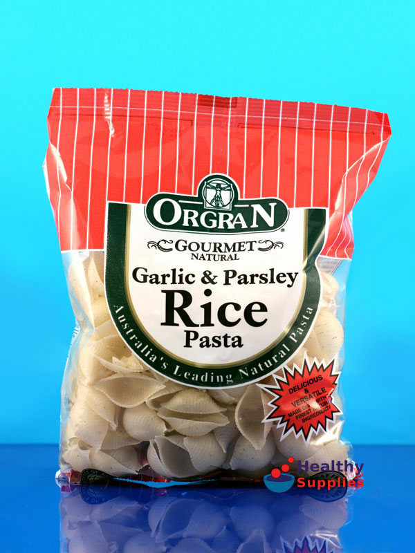 Shells, Garlic & Parsley Rice 250g (Orgran, Gluten Free Pasta)