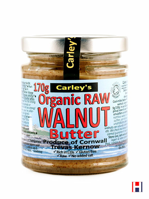Walnut Butter, Raw, Organic 170g (Carley's) | Healthy Supplies