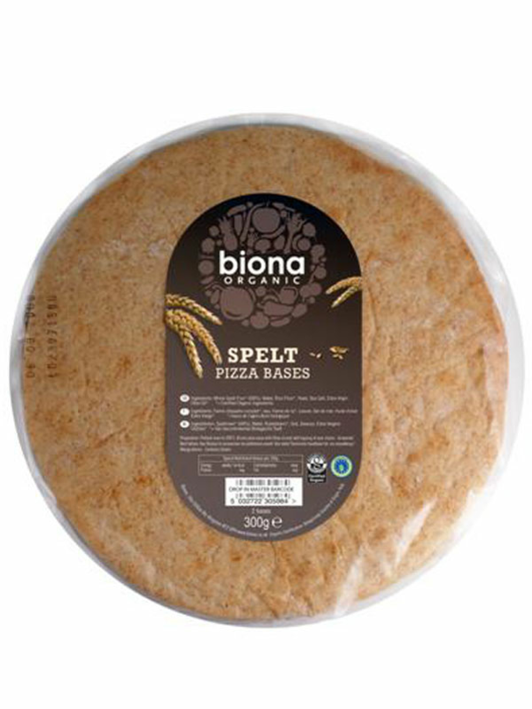 CLEARANCE Spelt Pizza Bases x 2, Organic 300g (SALE)