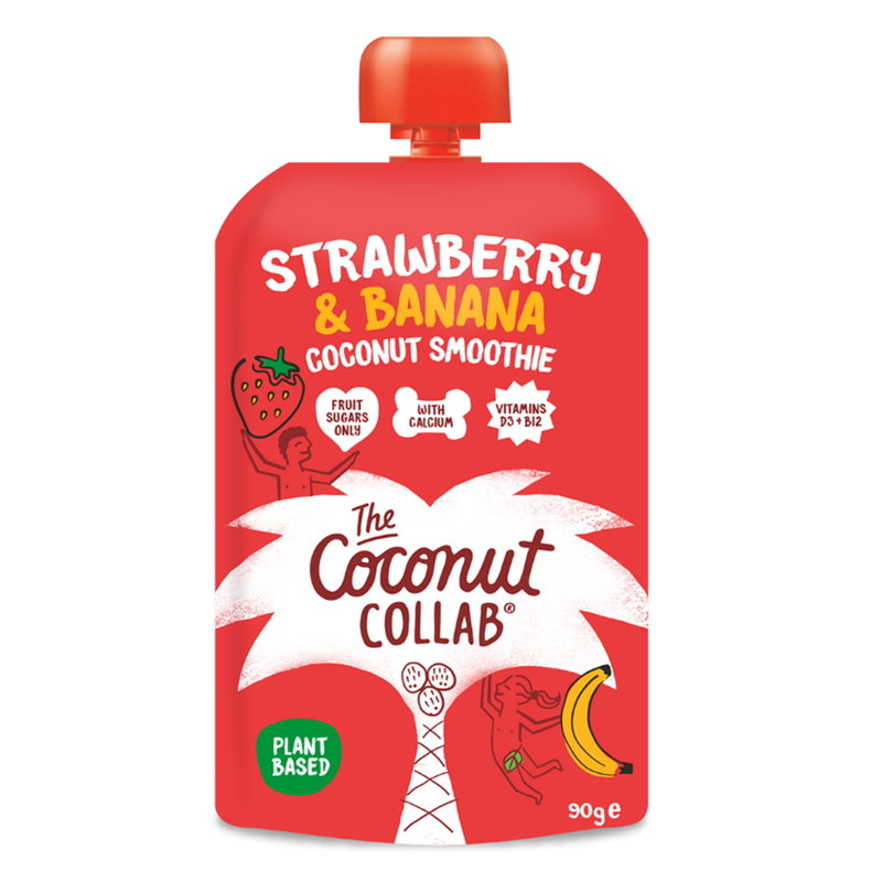 Strawberry and Banana Kids Pouch 90g (The Coconut Collaborative)