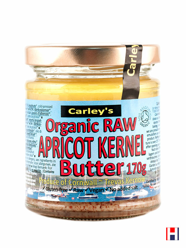 Apricot Kernel Butter, Organic & Raw 170g (Carley's) | Healthy Supplies